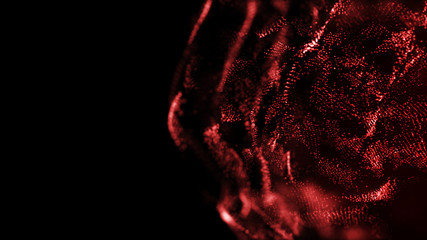 Aufkleber - Futuristic sphere of dots. Abstract particles background with sphere.Globalization interface. Sense of science and technology abstract graphics. 3D rendering.