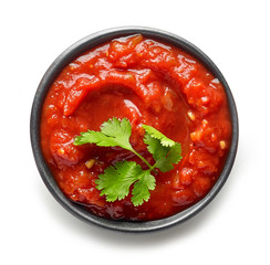 bowl of mexican salsa sauce