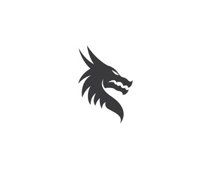 Dragon head symbol illustration