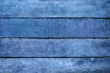 Poster - Blue wooden texture flooring background