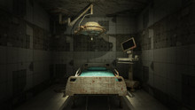 Horror And Creepy Abandoned Operating Room In The Hospital .3D Rendering