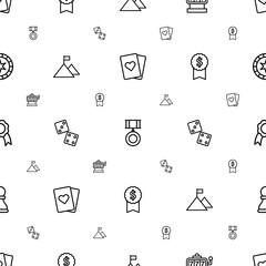 Poster - win icons pattern seamless white background
