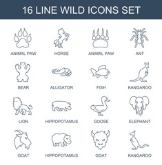 Wall Mural - wild icons