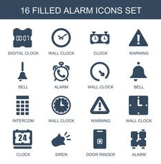 Wall Mural - alarm icons