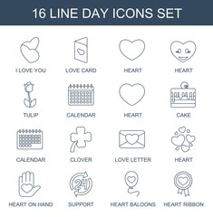 Wall Mural - 16 day icons