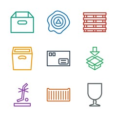 Sticker - 9 carton icons