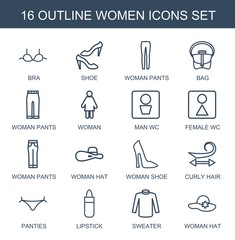 Sticker - 16 women icons