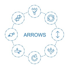 Aufkleber - arrows icons