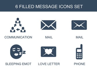 Poster - message icons