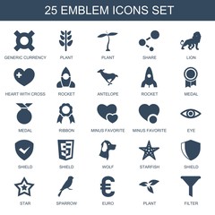 Poster - 25 emblem icons