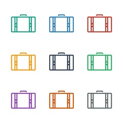 Canvas Print - suitcase icon white background