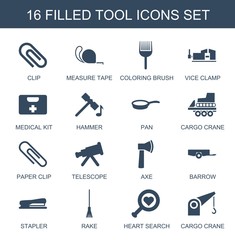 Poster - 16 tool icons