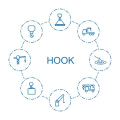 Poster - 8 hook icons