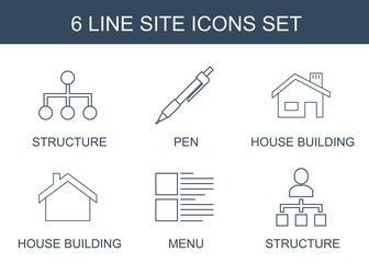 Leinwandbilder - 6 site icons