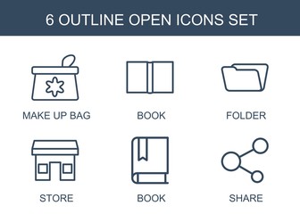 Poster - 6 open icons