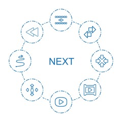 Aufkleber - next icons