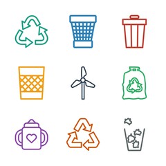 Poster - 9 recycle icons