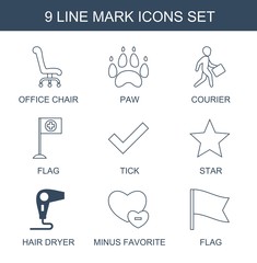 Poster - 9 mark icons