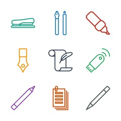 Poster - 9 pen icons
