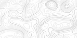 Fototapeta  - Topographic map and landscape terrain texture grid. Abstract white topography vector background