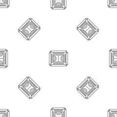 Poster - top view sport field pattern seamless vector repeat geometric for any web design