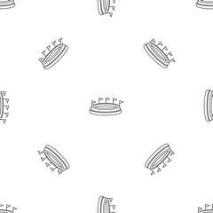 Poster - Sport field pattern seamless vector repeat geometric for any web design