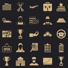 Poster - Exchequer icons set. Simple set of 25 exchequer vector icons for web for any design