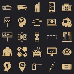 Poster - Staff icons set. Simple set of 25 staff vector icons for web for any design