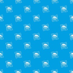 Poster - Clean rain pattern vector seamless blue repeat for any use