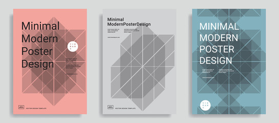 Design templates with simple geometric shapes.