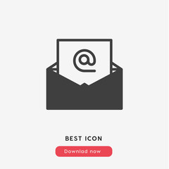 Poster - mail icon vector