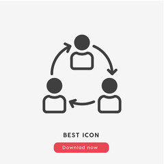 Poster - transfer ideas icon vector