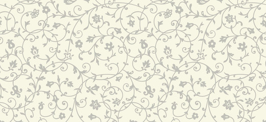 Vintage floral pattern. Rich ornament, old style pattern for wallpapers, textile, Scrapbooking etc.
