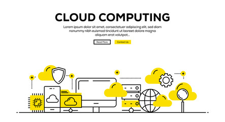 CLOUD COMPUTING BANNER CONCEPT