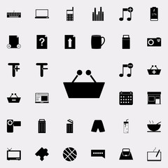 Poster - shop basket icon. web icons universal set for web and mobile on white background
