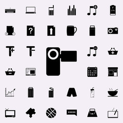 Aufkleber - manual video camera icon. web icons universal set for web and mobile on white background