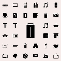 Aufkleber - trash box icon. web icons universal set for web and mobile on white background