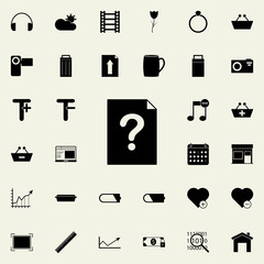 Poster - unknown document icon. web icons universal set for web and mobile on white background