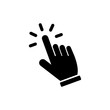 Hand cursor click icon symbol