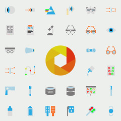 Aufkleber - aperture illustration icon. optometry icons universal set for web and mobile
