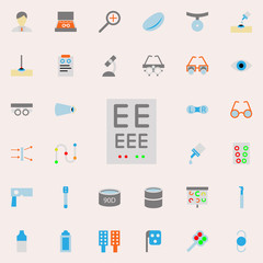 Poster - optometry illustration icon. optometry icons universal set for web and mobile