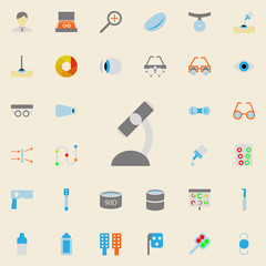 Poster - microscope illustration icon. optometry icons universal set for web and mobile