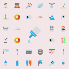Aufkleber - drops illustration icon. optometry icons universal set for web and mobile