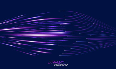 Wall Mural - Abstract motion dynamic background. Light and energy lines.