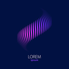 Wall Mural - Abstract wavy lines colorful background. Vector illustration.