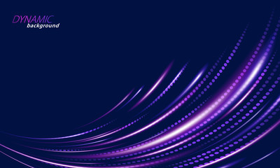 Wall Mural - Abstract motion dynamic background. Light and energy lines.