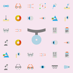 Aufkleber - frontal reflex illustration icon. optometry icons universal set for web and mobile