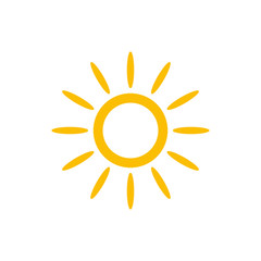 Poster - sun symbols vector icon