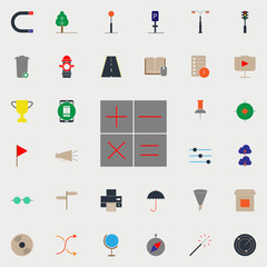 Aufkleber - colored calculator signs icon. Web icons universal set for web and mobile