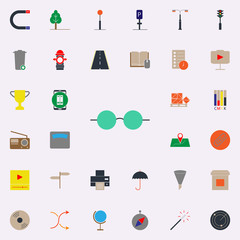 Aufkleber - colored glasses icon. Web icons universal set for web and mobile